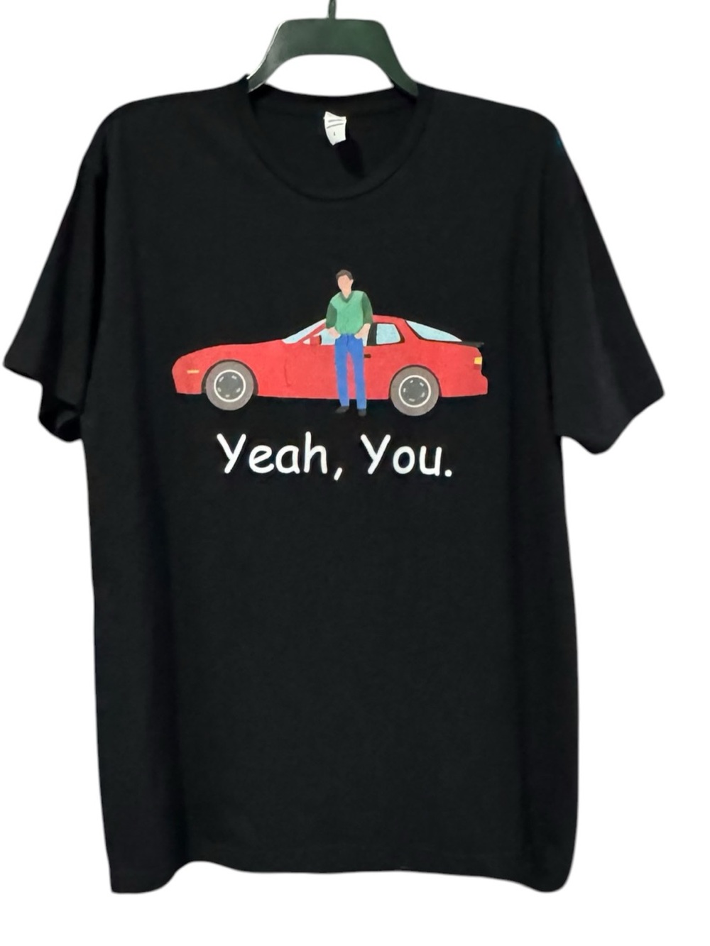 SIXTEEN CANDLES Jake Yeah, You Graphic T‑Shirt L 21” p2p Black EUC - Picture 2 of 8